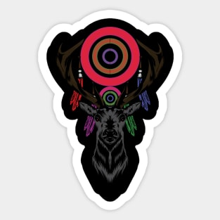 The Deer Dream Catcher Sticker